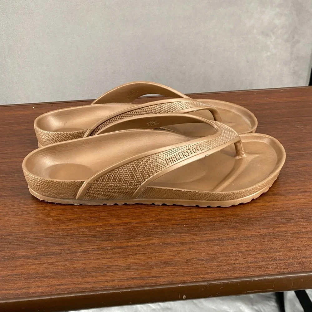 Birkenstock Honolulu EVA Mens US 13 Sandals Brown Waterproof Flip Flop Thong